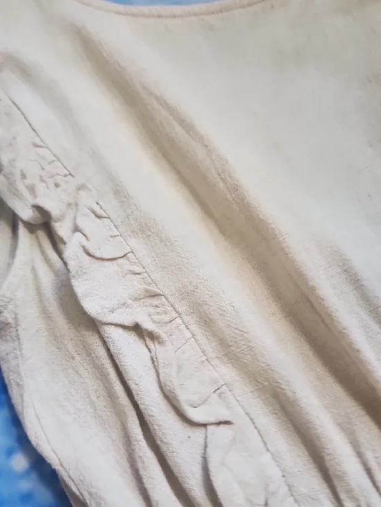 By Together Cream Ruffle Tie-Waist Mini Dress - Picture 4 of 12